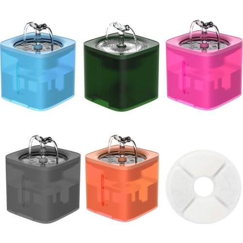 2L Smart Pet Automatic Waterer Circulating USB Dog Water Dispenser Fountain For Pet Supplies Fountain Water Basin Drinker