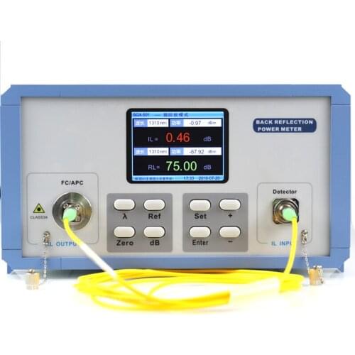 Color screen Singlemode 1310/1550nm Wavalength Back Reflection meter/Fiber Insertion Return Loss Tester