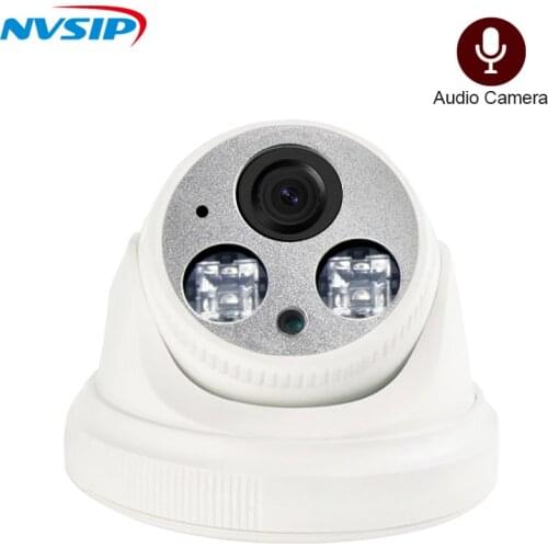 H.265 2.0MP 5MP Audio POE IP Camera Night Vision Indoor Dome camera ONVIF Motion Detection Xmeye IP Cam DC 12V 48V PoE Option