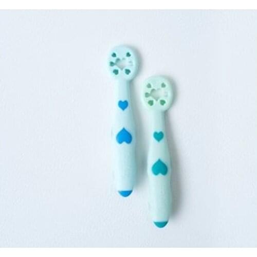 Soft Tip Mash Spoon-2 Piece Set Blue