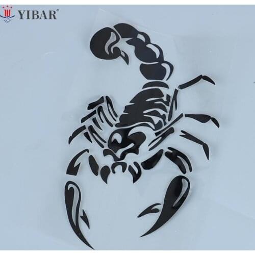 Personality Scorpion Car Sticker And Decals Reflective Laser Car Styling 3D Stickers Waterproof Sunscreen