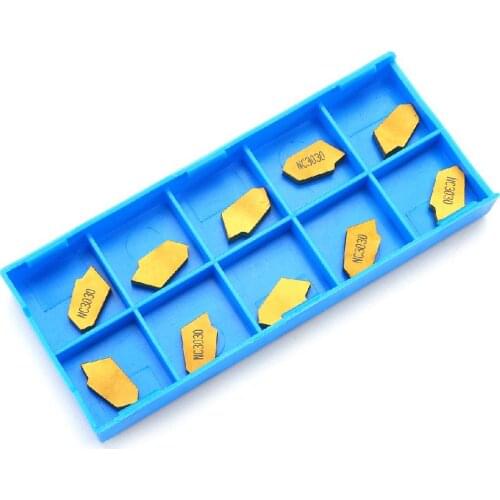 10pcs 3mm GTN3 CNC Parting Off Tips Carbide Inserts NC3030 Cutting Turning Tool