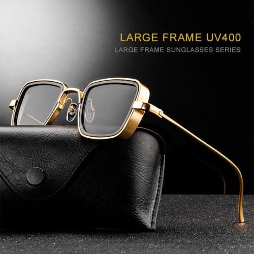 Seemfly Vintage Metal Frame Trendy Sunglasses Men Women Square Sun Glasses Driving Travel Goggle UV400 Shades Eyewear New