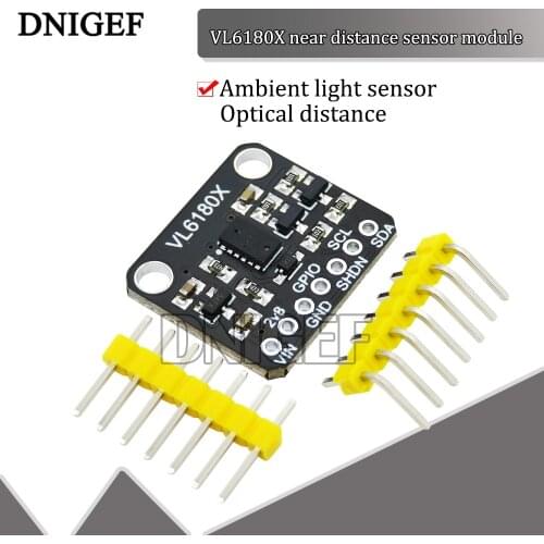 VL6180X Range Finder Optical Ranging Sensor Module for Arduino I2C Interface 3.3V 5V IR Emitter TOF Elecfans Ambient Light