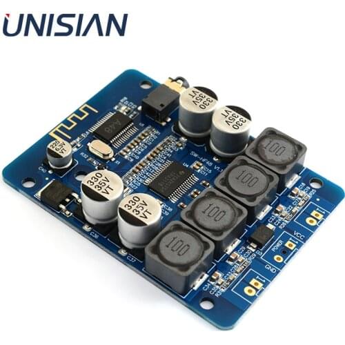 UNISIAN TPA3118 D2 Bluetooth Auido Amplifier Board 2x30W Stereo HIFI Digital 2. 0 Channel Power Amplifiers board for DC8-25V