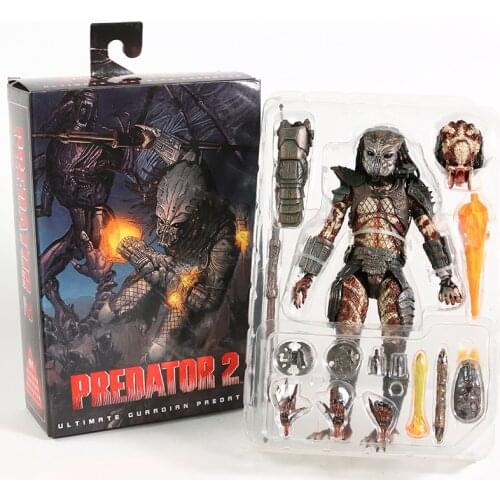 Genuine NECA Predator City Hunter Guardian Predator Battle Damrged City Hunter Action Figure Figurals