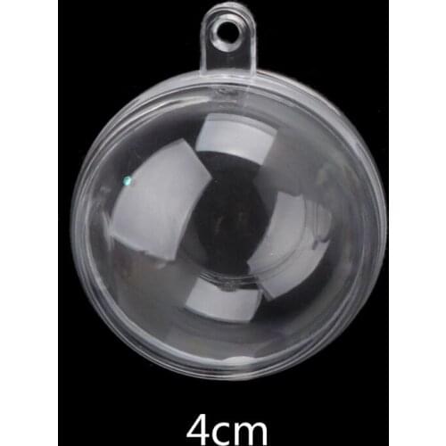 Clear Plastic Acrylic Bath Bomb Mold Shells Molding Ball Ornaments DIY Crafts