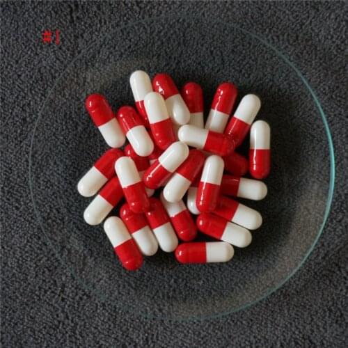1# 200pcs/lot 1 Size Empty Cosmetic Gelatin Capsules Size 1 DIY Portable Hollow Gelatin Capsules ,Joined or Separated Capsules
