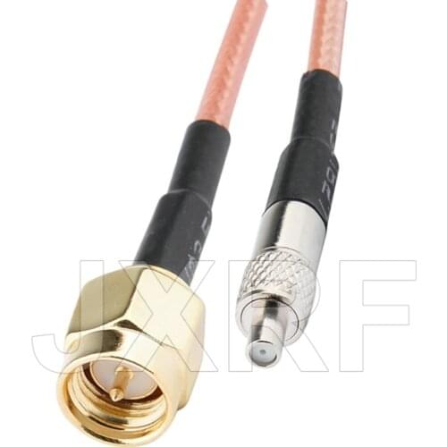 JXRF Connector F female SMA to CRC9 TS9 SMA Extension Coax Jumper Pigtail Cable 15CM RG316 for 3G 4G Modem Router