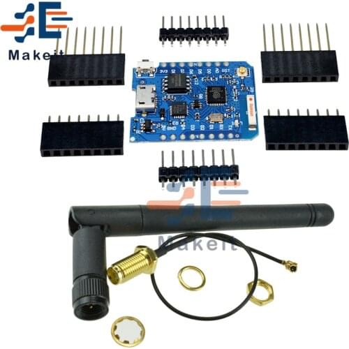 For WEMOS D1 Mini Pro 16M Bytes External Antenna Connector NodeMCU ESP8266 ESP-8266EX CP2104 WIFI Development Board Micro USB