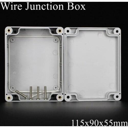 115x90x55mm ABS IP65 Waterproof Plastic Wire Junction Box Distribution Enclosure Project Case Electronic Terminal Instrument
