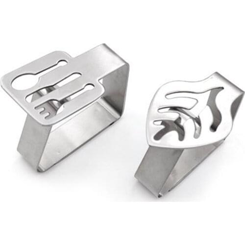 Tablecloth Clips Clamps Stainless Steel Table Clips Adjustable Tablecloth Holders Covers for Home Party BBQ Picnic Eve Dinner