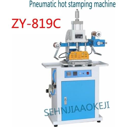ZY-819-C Pneumatic hot bronzing machine 1000W Vertical leather hot stamping machine Invitation hot stamping machine 220V/110V