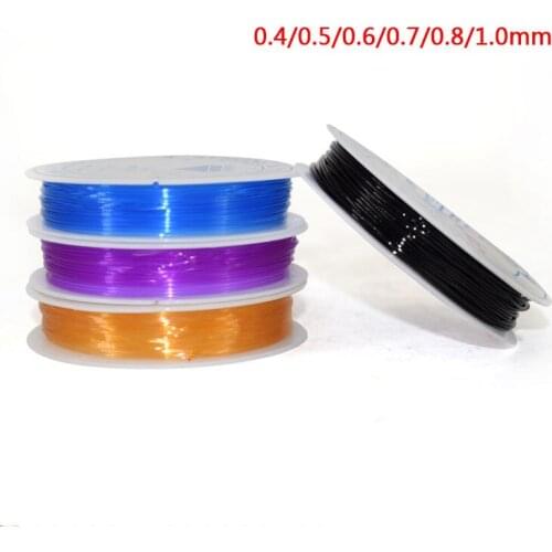 0.8mm 6M/Roll Colorful Stretchy Elastic Rope Cord Crystal String For Jewelry Making Beading Bracelet Wire Fishing Thread Rope