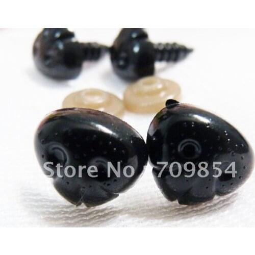 1.5*1.3cm black plastic safety toy dog nose+washers for doll accessories/600pcs