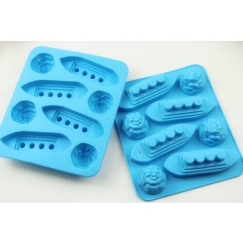 100pcs Titanic Ice Mold Silicone Mold Cooking Tools Cookie Cutter Ice Molds Ice Trays Silicone Mold Cupcake Stand Tools #ER578