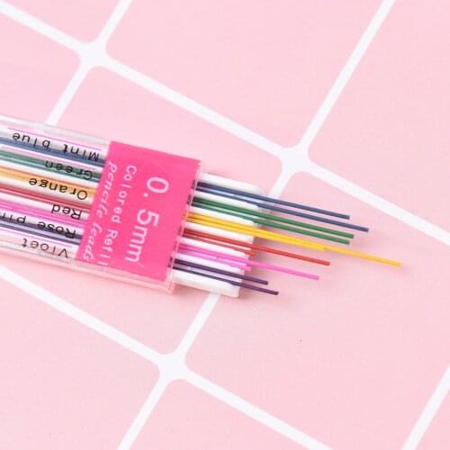 12 Pcs/Set 0.5mm mechanical pencil leads premium anti-cracking pencil refill mechanical pencil lead