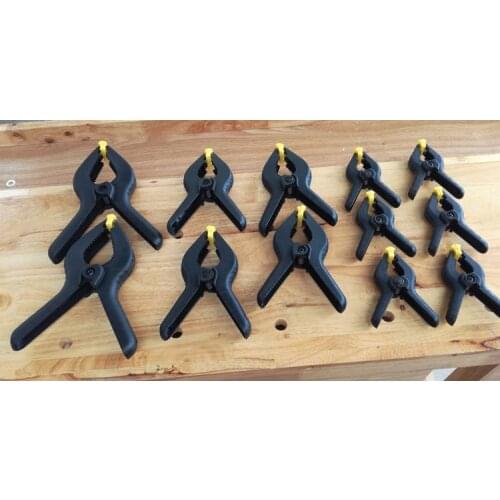 12pcs/lot 4-8 inch A Shape Clip DIY Tools Plastic Nylon Toggle Clamps For Woodworking Spring Clip Photo Clamp Free Shipping