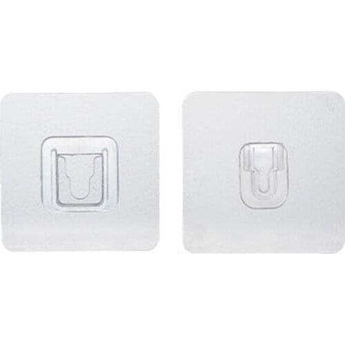 2 sets Powerful hook traceless snap fastener hole free multifunctional row socket router fixed wall hanging storage buckle