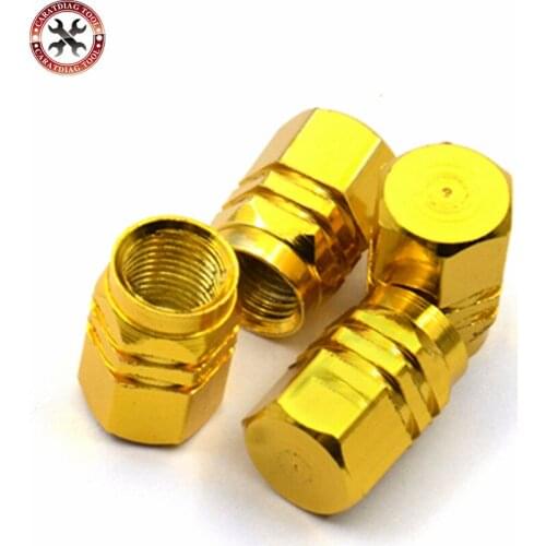 2018 Newest 4pcs/pack Theftproof Aluminum Car Wheel Tires Valves Tyre Stem Air Caps Airtight Cover for most cars 5 colors