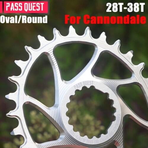 28T 47g/pc For CANNONDALE Pass Quest 3mm Offset Bike Chainwheel 28T 30T 32T 34T 36T 38T Bike Chainrings mtb parts MTB Chainwheel