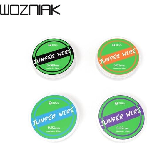 2UUL Ultra-fine Jumper Wire 100m fly line linprecision flexible circuit dedicated 0.009mm Superfine Silver jump wire line