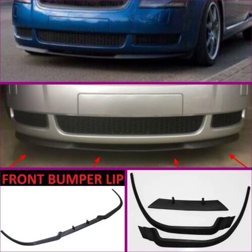 For Audi TT MK1 8N CUPRA R Front Bumper Lip Universal 3pcs Diffuser Black Bumper Lip Spoiler Body Kit Tuning Protector Quality
