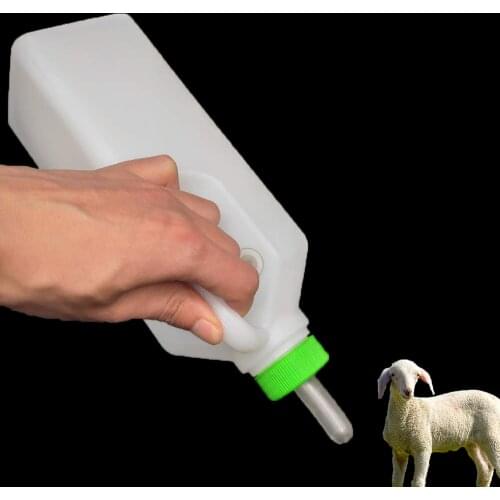 9PCS Small Pet Dog Piglet Puppy Goat Lamb Alpaca Silicone Nipple Drinker Plastic 850ml Milking Bottle Milk Feeding Tool Supplies