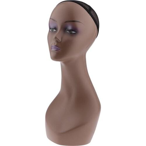 ABS Manikin Head Female Mannequin Bust Wig Headphone Stand for Wigs Display Making Styling