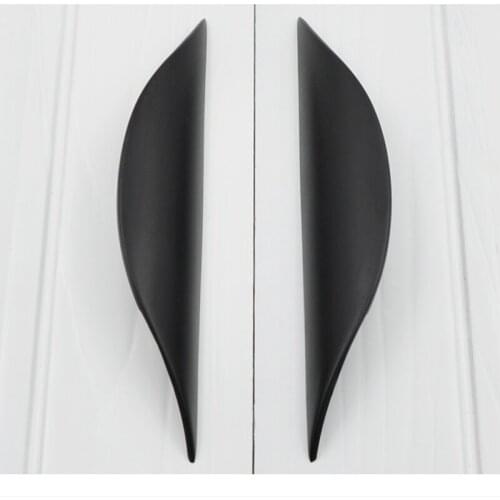 Free Shipping European Zinc Alloy Cabinet Golden Handle Dresser Buckle Modern SimpleDrawer Black Pull Creative Kitchen Knob 64mm