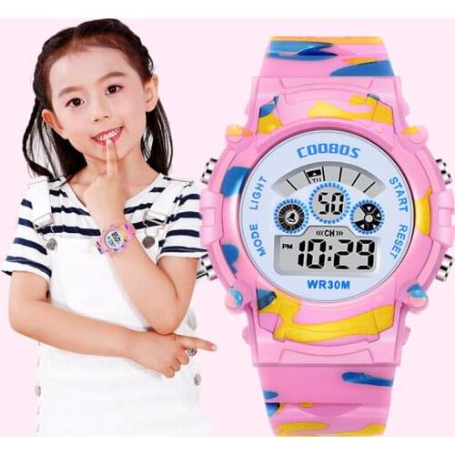 2021 Life Waterproof Children Date Watch for Boy Girl Digital Watch LED Sports WristWatch Kids Alarm Military Watch Relogio Gift