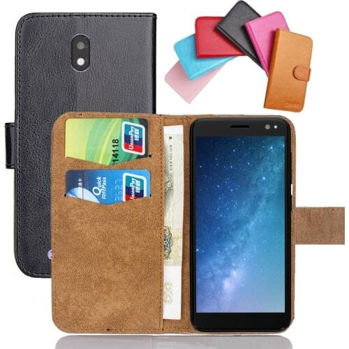 DEXP AL250 Case 4.96" 6 Colors Flip Soft Leather Crazy Horse Phone Cover Stand Funstion Cases Credit Card Wallet