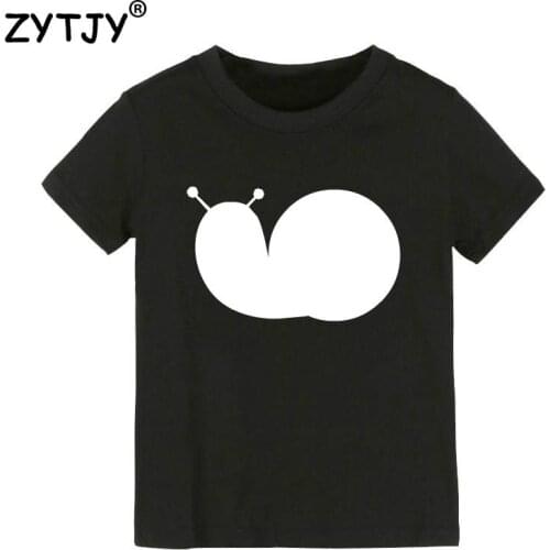Snails Print Kids tshirt Boy Girl shirt Children Toddler Clothes Funny Top Tees Z-49