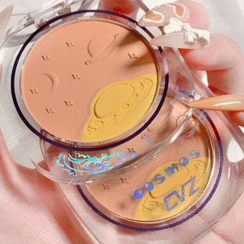 Two-tone Blusher Highlighter Repair Powder Powder Blush Shimmer Powder Bronzer Highlighter Blush Pallete Face Makeup TSLM1