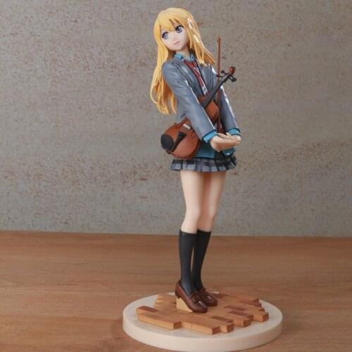 23cm Miyazono Kaori Figure Your Lie In April Action Figure Anime Doll PVC Sex Girls Model Toys Collection