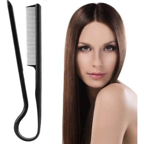 DIY Makeup Styling Combs Tool Haircut Straightening V Shape Black Color Comb Clip-Type Hairdressing Hair Straightener