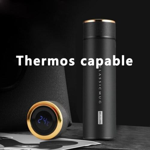 Insulation Cup Smart Insulation Cup Business Straight Cup Temperature Measuring Tea Cup Stainless Steel Water Cup B20013