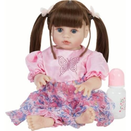 Bebes doll 55cm reborn baby simulation doll, closed eyes child growth partner, childrens holiday gifts, photography props