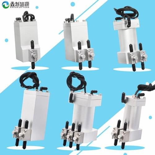 Aluminum Sub tank for UV Printer Positive and Negative Pressure Metallic Ink Cartridge Inkjet Printer Metal sub tank with valves