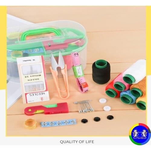 10-piece set treasure box sewing box portable hand-held sewing kit household multifunctional sewing tool