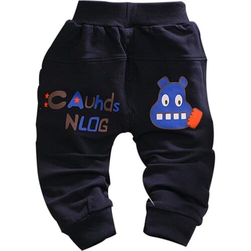 2016 spring autumn new childrens pants cartoon 100% cotton 0--2 years boys and girls trousers baby pants