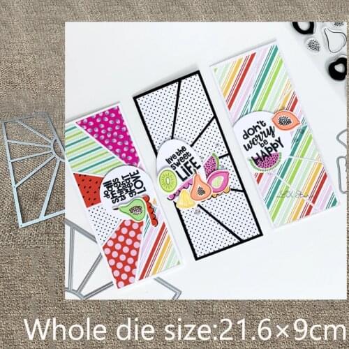 New Design Craft Metal stencil mold Cutting Dies Sunray Slimline frame scrapbook die cuts Album Paper Card Craft Embossing