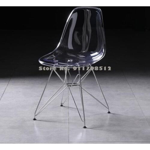 PC transparent chair ghost devil chair acrylic chair crystal dining chair plastic chair stool back chair makeup chair