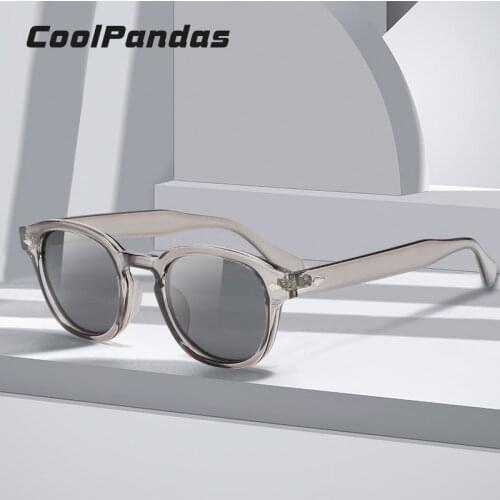 CoolPandas Fashion Polarized Sunglasses Men 2021 Round Womens Rivet Glasses Classic Leopard Frame Anti-Glare zonnebril dames