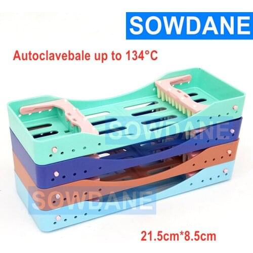 1 piece Dental Plastic Disinfection Placing Box Tray Dental Tool Instrument Sterilization Box Disinfection Plate Autoclavable