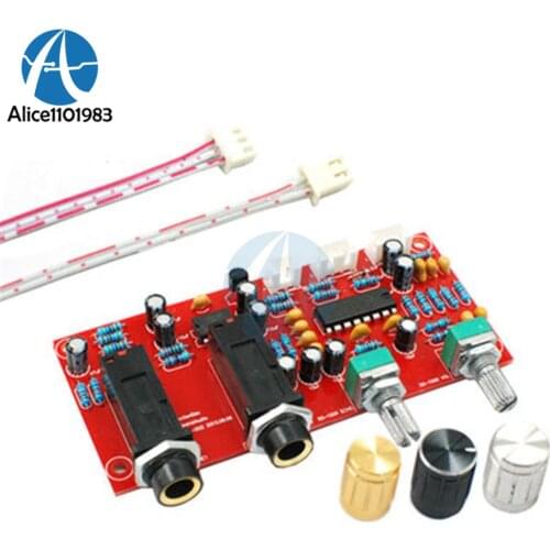 PT2399 NE5532 Microphone Amplifier Board Preamplifier Reverberation and Front Panel Module DC 12V-24V Adjustable volume DIY KITS
