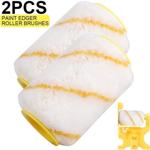 2pcs Trimming Roller Brush Decorative Handheld Baseboard Room Replace Clean-Cut Ceiling Multifunctional Paint Edger Roller