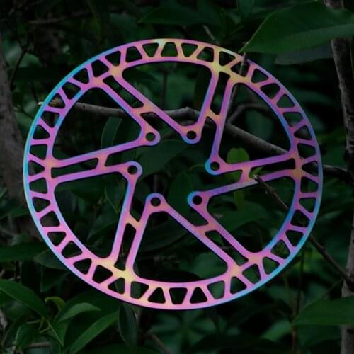 Rainbow Mountain Road Bike Disc Brake Rotor Ultralight 160mm Stainless Steel Bicycle Rotor Disc Colorful MTB Disc Brake Parts