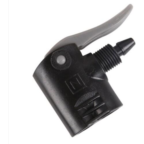 Bike Inflator Air Nozzle Clip Bicycle Pump Multipurpose US To UK Nozzle PVC Black /Black+Gray Bicycle Cycling Parts Accessories