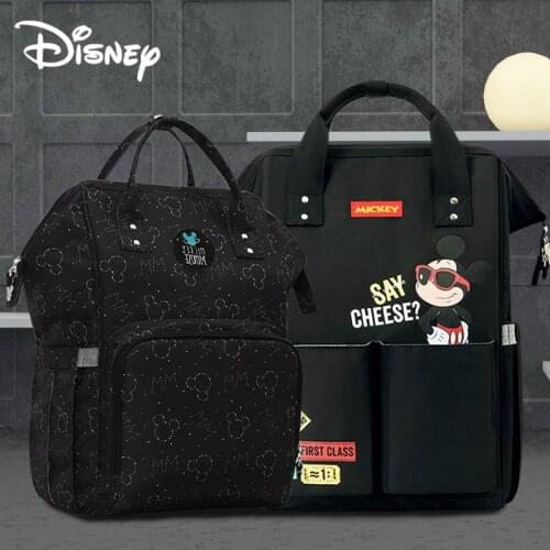 Disney Cute Cartoon Minnie Mickey USB Diaper Bag Waterproof Maternity Bag For Stroller Nappy Bag Large Capacity Handbag 2020 New